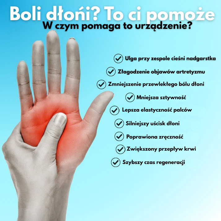 DłońMed - Masażer do dłoni na ból, drętwienie i sztywność